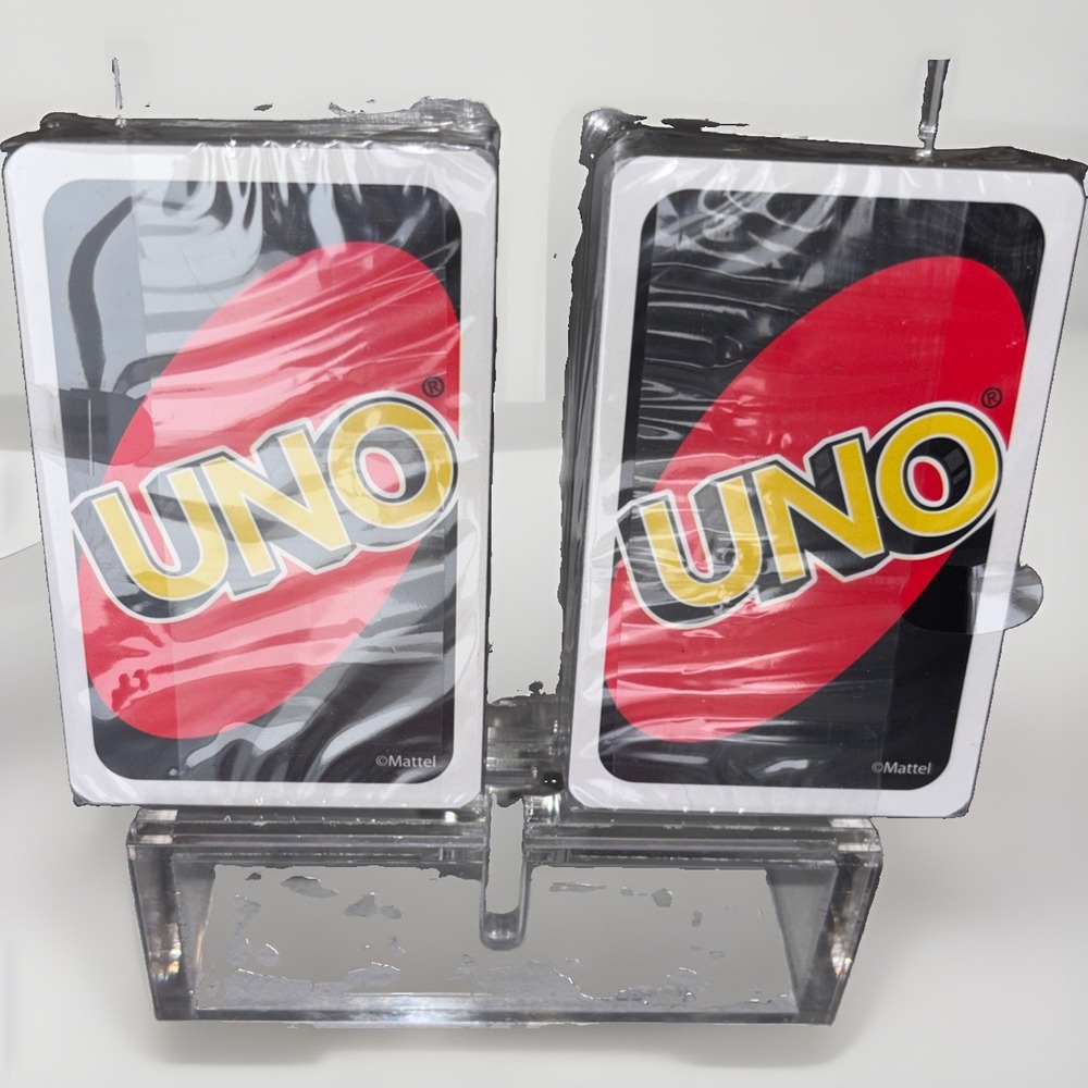 Mattel Uno Card Game Kids Adults OS Multicolor Excellent Customizable Wild Cards - Picture 4 of 4